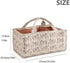 Diaper Caddy Organizer,Cute Floral Nursery Storage Basket,Soft Portable Changing Table Car Caddy Organizer Gift (Floral