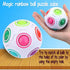 TANCH Magic Rainbow Ball Puzzle Cube | Fidget Stress Relief Ball | Brain Teasers Games Toys for Kids Adults (12 Holes)