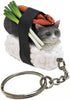 Clever Idiots Nekozushi Keychain - Blind Box with 1 of 5 Collectable Figurines and Detachable Keyring