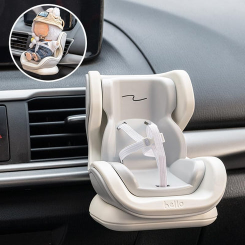 WASTROYAL OB11 Labubu Compatible Car Safety Seat Model Doll Display Stand for Vehicle or Desktop Decoration