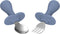 2 Pcs Toddler Utensils Set, Stainless Steel Forks and Spoons for Children, Safe Flatware Metal Kids Cutlery with Round