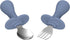2 Pcs Toddler Utensils Set, Stainless Steel Forks and Spoons for Children, Safe Flatware Metal Kids Cutlery with Round