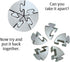 BePuzzled Spiral Hanayama Metal Brainteaser Puzzle, Mensa Rated Level 5, Ages 12 and Up