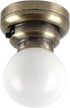 1:12 Set Waldosia Scale Dollhouse Miniature Brass LED Ceiling Light
