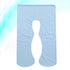 SHOWERORO U-Shape Pregnancy Pillow Case Soft Sky Blue Maternity Support Cover Washable Cushion Case for Body Support