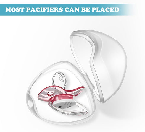 Compact Silicone Pacifier Storage Case for Travel - Baby Toy Organizer