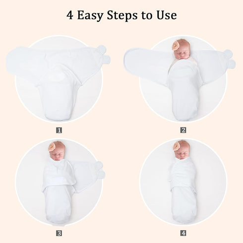 100% 3 Pack 0-3 david's kids Cotton Baby Swaddle Wrap for Months, Soft Swaddle Blanket for Newborn Infant, Adjustable