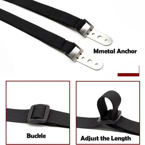 Baby Safety Metal TV Straps, Heavy Duty Anti-Tip Straps for Flat Screen TV/Furniture, 2 Pack