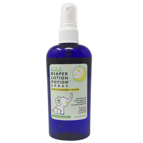 All Natural Diaper Rash Guard for Your Baby's Bottom - 2-in-1 Herbal Cleanser and Lotion, Healing & Soothing (4 Ounce
