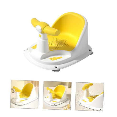 Setup Bath Seat Antislip Bathtub Chair for Newborns Safe Stable Support Construction Easy Bathing Aid