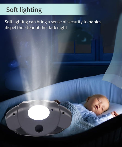 Pack Projection,Pack Baby Crib Mobile for and Play,Bassinet Mobile with Music,Rotation,Nursy Lights,Natural