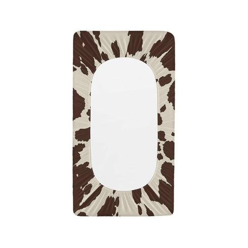 Cow Print Changing Pad Cover Brown Diaper Changing Pad Cover Soft & Breathable Comfy Diaper Change Table Sheets