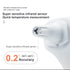 Berrcom Forehead and Ear Thermometer for Adults and Kids, Digital Infrared Touchless Medical Thermometer with LED