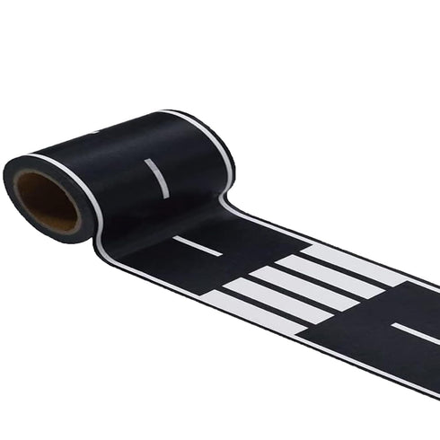 Black Road Track Tape for Kids, Toy Car Road Tape Track, 33" x 4" Each Roll (1 Roll)