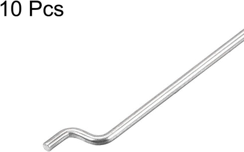 uxcell 1.5mm x 325mm Steel Z Pull/Push Rods for RC Airplane, Boat Replacement, Pack of 10