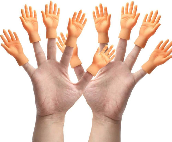 Yolococa Tiny Hands Finger Puppets, Miniature Small Hands, 10 Pieces