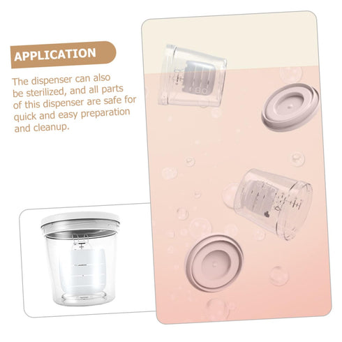 KOMBIUDA Portable Formula Dispenser Box Milk Powder Storage Container for Travel Safe Microwave Refrigerator Use Easy