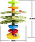 2-Way 9M+ WEofferwhatYOUwant Ball Drop Montessori STEM Ball Tower Toy for Toddlers | Dual Ramp Design, Expandable Green