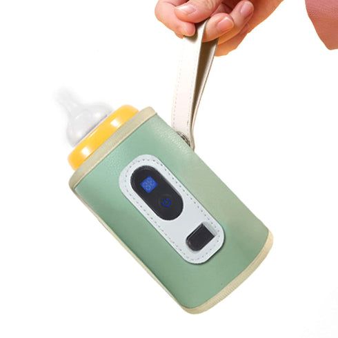 Drfeify USB Bottle Warmer with LCD Screen and Adjustable Temperature for a