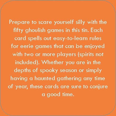After Dinner Amusements: Ghoulish Games by Chronicle Books
