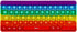 Push Toy Pop Bubble Fidget Sensory Toys, Rainbow Keyboard Shape Silicone Popper Toy for Kids Anxiety Relief