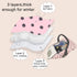 Carseat Cover for Girls, Winter Baby Car Seat Covers for Infant, Baby Carrier Cover Canopy with Window Zipper, Thick