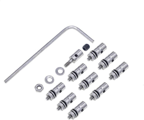 20pcs Steel Z Push Rods Parts F1.2mm x L190mm (7.5 inch) with Storage Box for RC Airplane