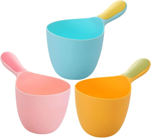 3pcs Water Scoop Ladle Spoon for Bath, Kitchen Water Dipper Bathing Water Ladles