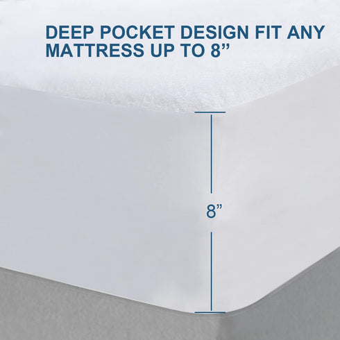 Top,1 Pack Moonsea Crib Mattress Protector Waterproof,Mattress Cover Protector, Smooth Top Mattress Protector for Kids