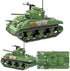 General Jim's Military Themed WW2 Building Blocks Tank Set, Sherman Tank for World War 2 Enthusiasts