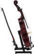 5.5in Dollhouse Miniature Wooden Cello with Bow Stand & Case, Musical Instrument Accessories Gifts