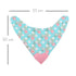 Reversible Baby Teething Bibs with Attached Pink Heart Teether - Boho Antler - Set of 2