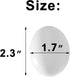24 2 Dozen CALPALMY Pieces Hyper-Realistic White Wooden Eggs - Fake Easter Eggs for Painting, Decorating, Crafting