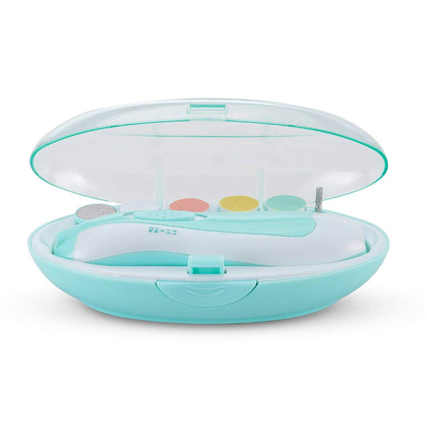 CHAFIN Baby Nail File Trimmer,Safe Electric Baby Infant Nail Filer with Light,Battery of