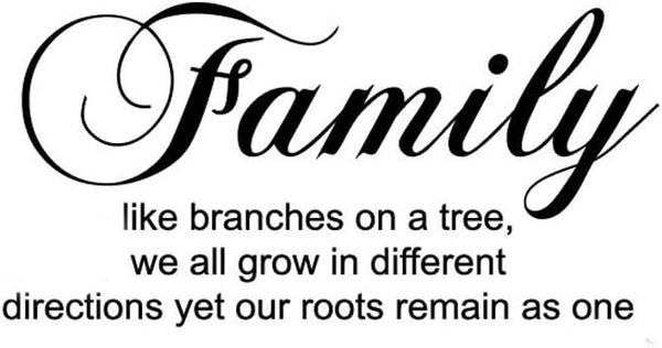Family Like Branches on a Tree Wall Sticker, Removable Home Decor Art Stickers (Family Tree)