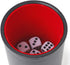 Felt Lined Professional Dice Cup with 6 Dices, Quiet for Yahtzee Game