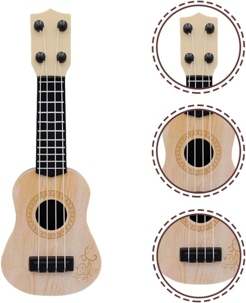 Toddmomy Ukulele Musical Toy, Plastic Ukulele Guitar for Kids Educational Musical Instrument