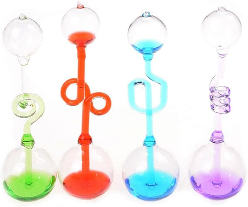 4Pcs Colorful Office Thinking Hand Boiler, Glass Science Energy Transfer Experiment Toy Gifts