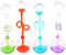 4Pcs Colorful Office Thinking Hand Boiler, Glass Science Energy Transfer Experiment Toy Gifts