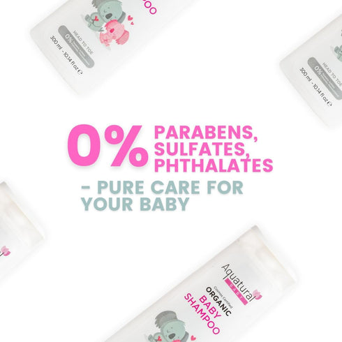 10.14 Oz Organic Baby Shampoo, Plant-Based, Vegan & Gentle, Moisturizing, Baby Essentials for Newborn and Toddler