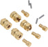 4Pcs Brass Extended 7mm Hex Wheel Hubs, 8mm Thick for AXIAL SCX24 Upgrades 1/24 RC Crawler Car