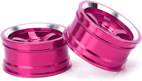 Tbest 4Pcs Wheel Hub Adapters Set, 1/10 Aluminum Alloy Wheel Rims for 94123 Tour Drift Car, 1/10 Drift Wheels