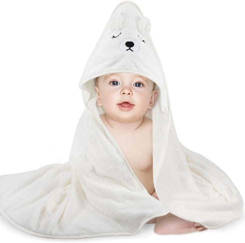 Vabrloy Baby Bath Towel,Ultra Soft Hooded Baby Towel,Toddler Bath Towels with Animal Design,Absorbent
