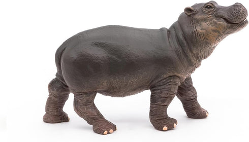 Papo Hand-Painted Wild Animal Kingdom Hippopotamus Calf Figurine 50052, Collectible for Children 3+