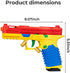 SHATGYI Set Toy Gun Building Block Kit, DIY Fidget Pistol Toy for Adults, Funny Building Blocks with Display Stand