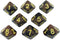 Black and Brown DND Dice Set - 'Werewolf' Adventure Game