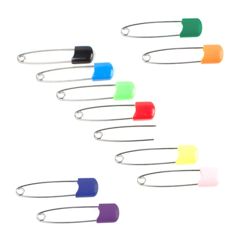OsoCozy Cloth Diaper Nappy Pins, 100 Packs, 100 Stainless Steel Safety Pins, Light Green
