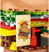 General Jim's Burger Joint Restaurant, 209 Piece Modular Building Blocks Brick Model, Amusement Park Burger Stand Toy