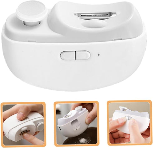 Trimmer Rechargeable Electric Nail Clipper and with Led Light Fingernail File for Adults Compact Design for Easy Travel
