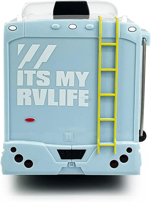 3 4 5 6 7 8 Toy Camper RV Motorhome Toys for Boys Girls Diecast Metal Vehicle Pretend Play Pull Back Model Car Doors